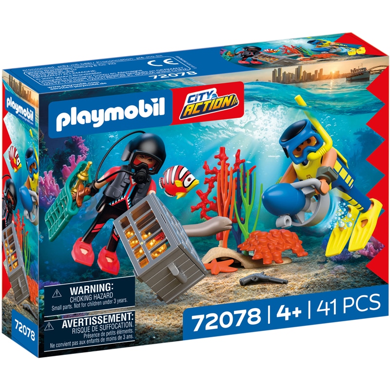 Playmobil City Action 72078 - Policiers plongeurs et trésor