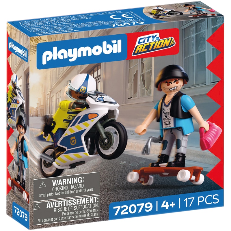 Playmobil City Action 72079 - Course poursuite en moto