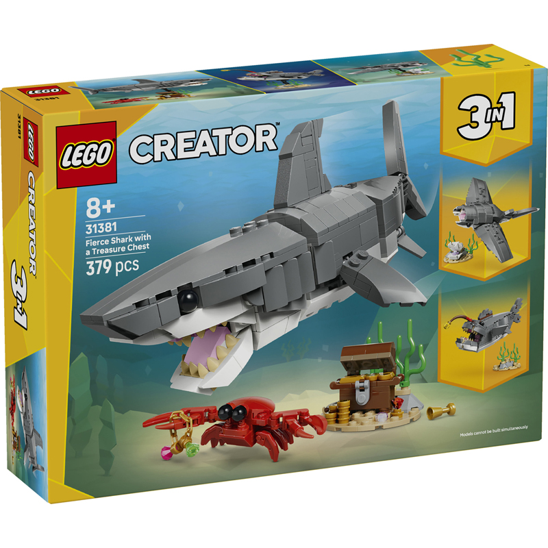 Lego 31381 - Requin +coffre trésor - Lego Creator