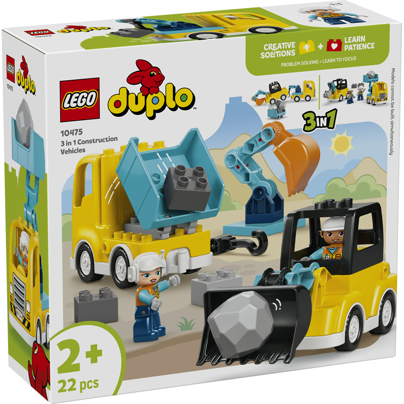 Lego 10475 - Vehs de chantier 3en1 - Lego Duplo