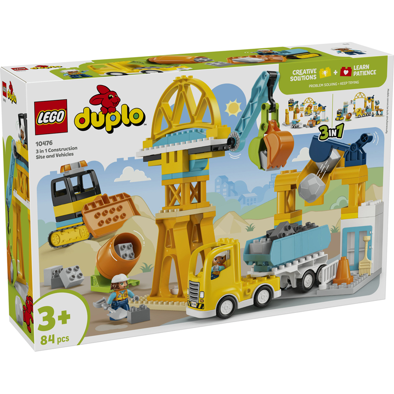Lego 10476 - Chantier +vehs btp 3en1 - Lego Duplo