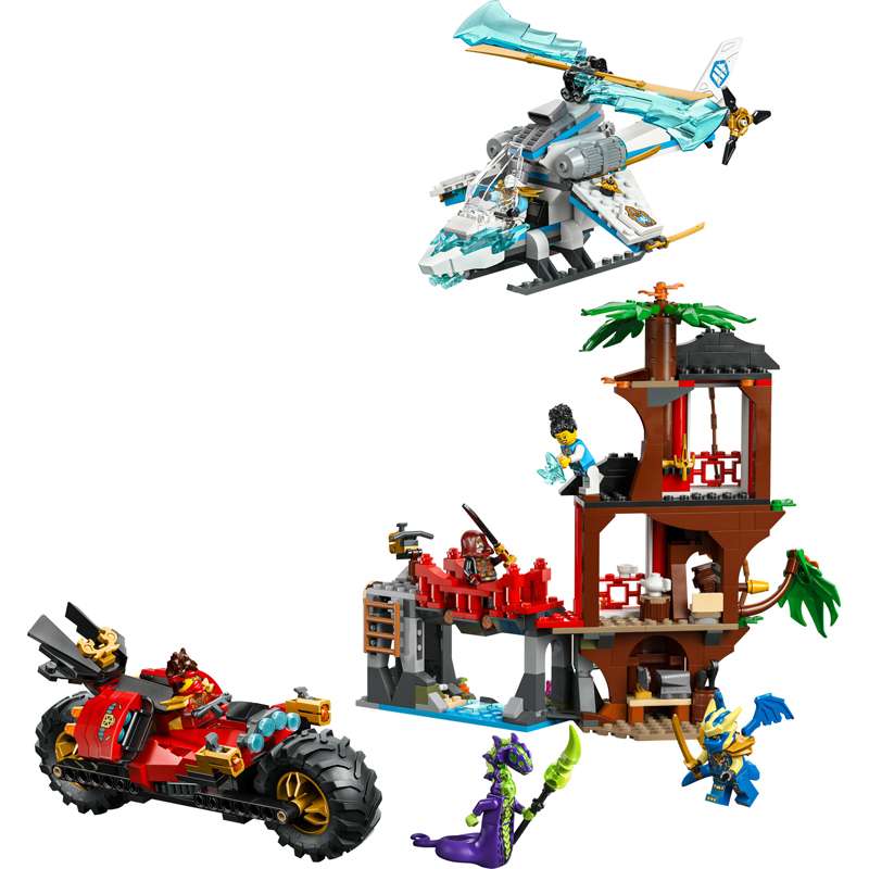 Lego 71857 - Cabane + vehs ninjas - Lego Ninjago