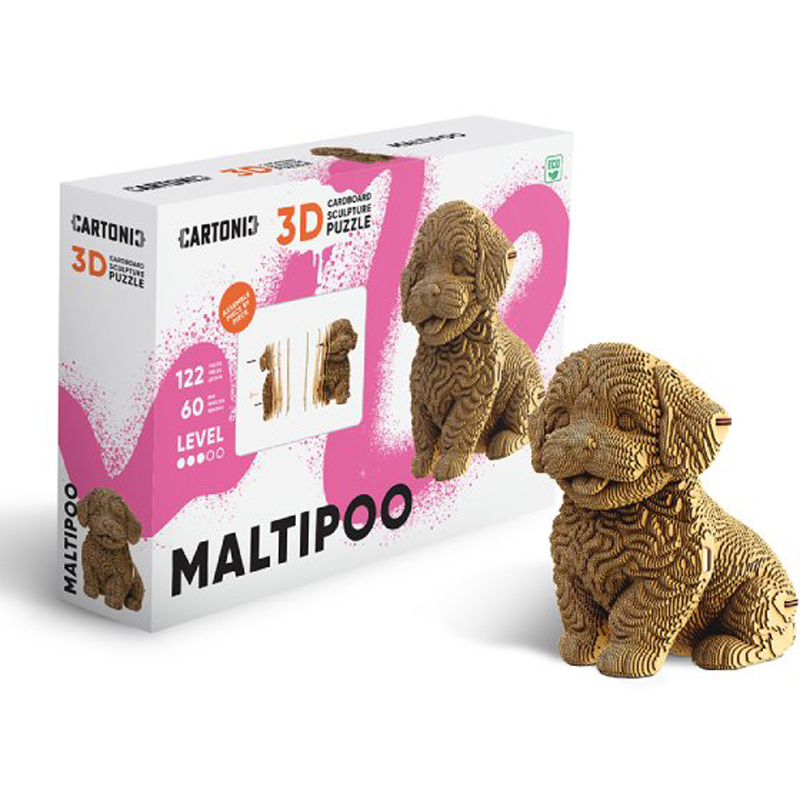 Puzzle 3d 122 pièces maltipoo