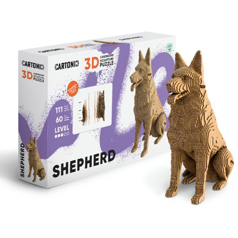 Puzzle 3d 111 pièces sheperd