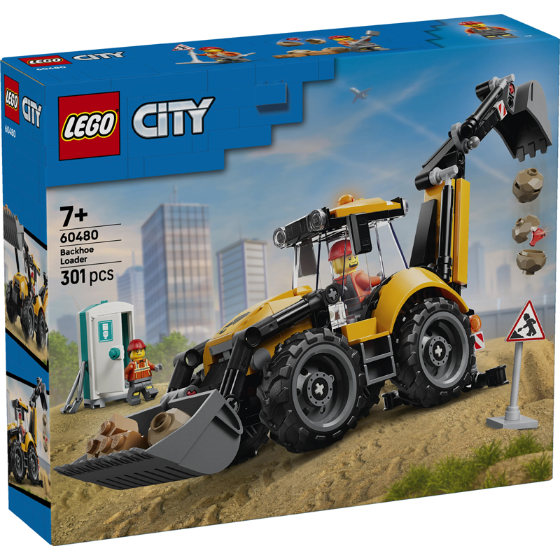 Lego 60480 - Tractopelle jaune - Lego City