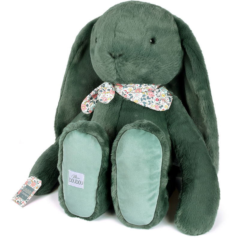 Peluche 70 cm lapin eucalyptus