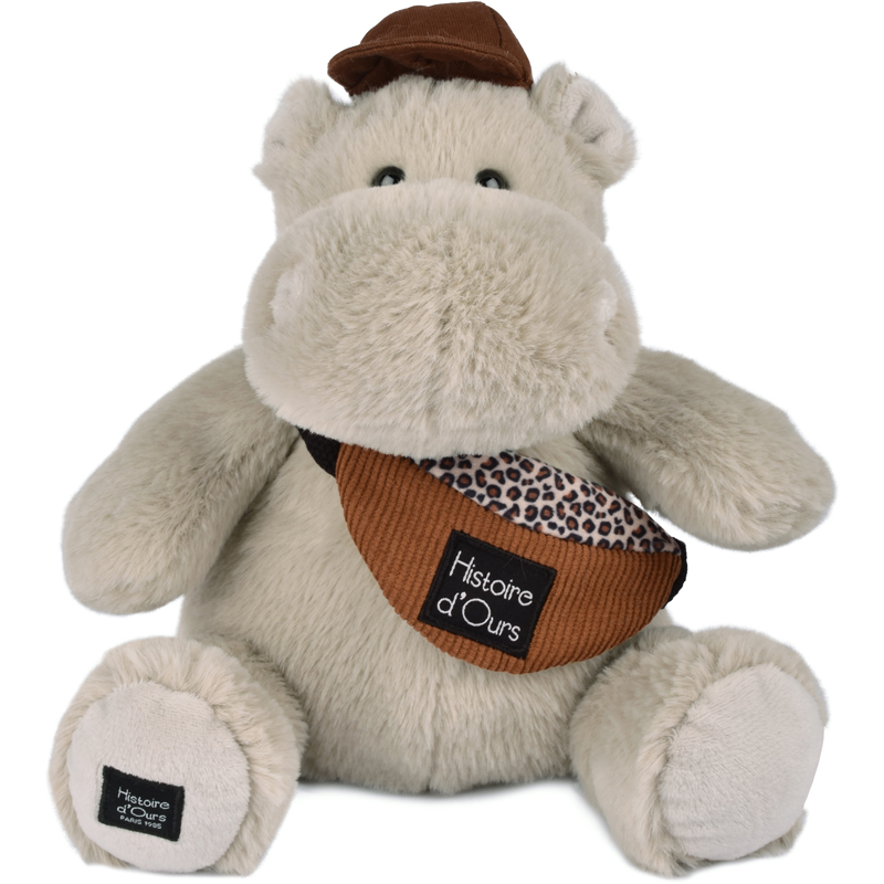 Peluche 20 cm hippo beige