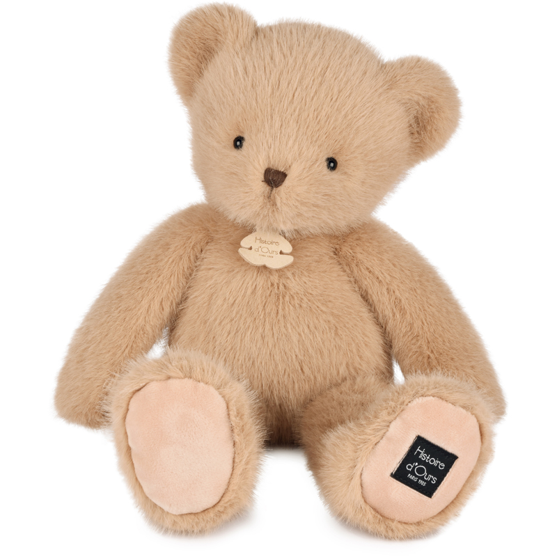 Peluche 38 cm ours miel amande