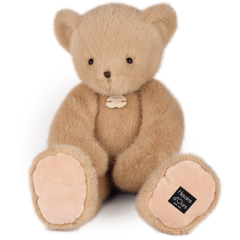 Peluche 60 cm ours miel amande